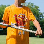 Guys Lacrosse Short Sleeve T-Shirt - Top Cheddar Turkey Tom