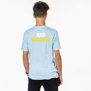 Wrestling Short Sleeve T-Shirt - Just Wrestle (Back Design)