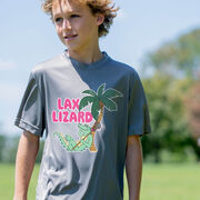Guys Lacrosse Short Sleeve Performance Tee - Lax Lizard
