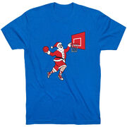 Basketball T-Shirt Short Sleeve - Slam Dunk Santa
