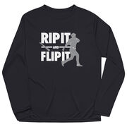 Baseball Long Sleeve Performance Tee - Rip It Flip It