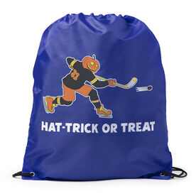Hockey Drawstring Backpack - Hat-Trick or Treat