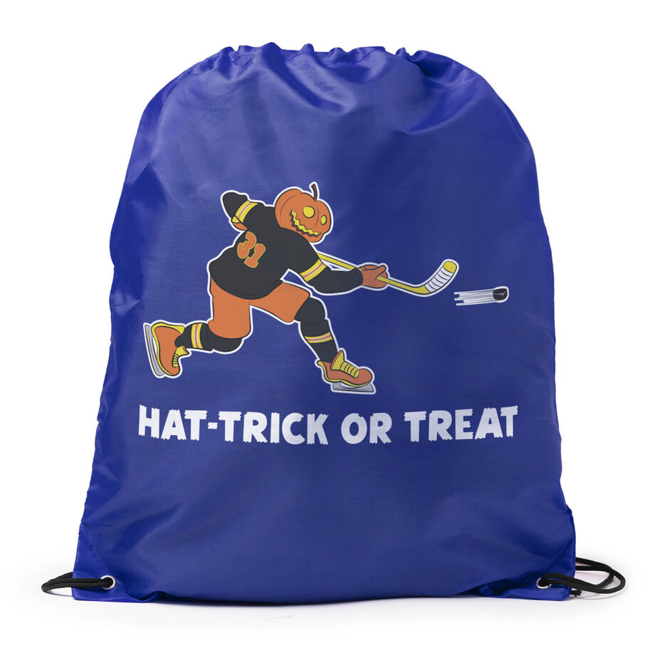 Hockey Drawstring Backpack - Hat-Trick or Treat