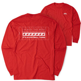 Football Tshirt Long Sleeve - 24-7 Football (Back Design)