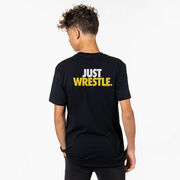 Wrestling Short Sleeve T-Shirt - Just Wrestle (Back Design)