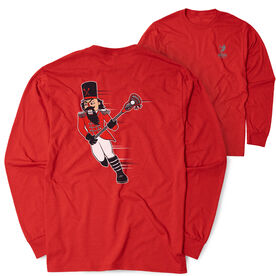Guys Lacrosse Tshirt Long Sleeve - Crushing Goals (Back Design)