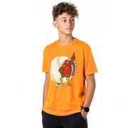 Baseball Short Sleeve T-Shirt - No Fowl Balls