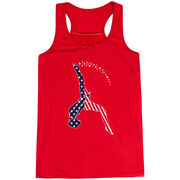 Gymnastics Flowy Racerback Tank Top - Stars and Stripes Gymnast