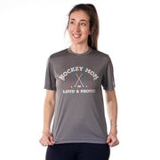 Hockey Short Sleeve Performance Tee - Loud and Proud Hockey Mom