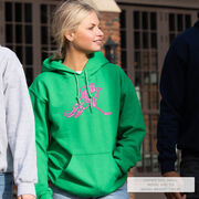 Hockey Hooded Sweatshirt - Neon Hockey Girl