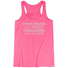 Cheerleading Flowy Racerback Tank Top - Cheerleaders Lift Athletes