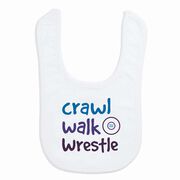 Wrestling Baby Bib - Crawl Walk Wrestle