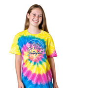 Volleyball Short Sleeve T-Shirt - I'd Rather Be Playing Volleyball Tie Dye
