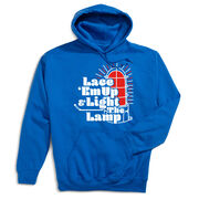 Hockey Hooded Sweatshirt - Lace 'Em Up And Light The Lamp