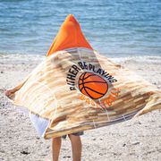 Basketball Hooded Towel - Rather Be Playing Basketball