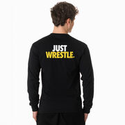 Wrestling Tshirt Long Sleeve - Just Wrestle (Back Design)