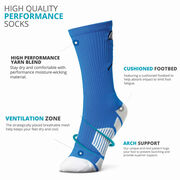 Guys Lacrosse Woven Mid-Calf Socks - Lax Helmet - Blue