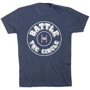 Wrestling T-Shirt Short Sleeve - Battle In Circle [Youth Medium/Navy] - SS