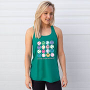Soccer Flowy Racerback Tank Top - Soccer Makes Me Happy