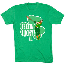 Baseball Short Sleeve T-Shirt - Feelin' Lucky Baseball