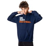 Basketball Hooded Sweatshirt - Eat. Sleep. Basketball.