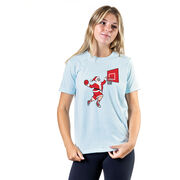 Basketball T-Shirt Short Sleeve - Slam Dunk Santa