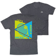 Tennis Short Sleeve T-Shirt - Let's Raise A Racket (Back Design)