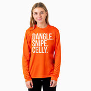 Hockey Long Sleeve Performance Tee - Dangle Snipe Celly Words