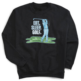 Golf Crewneck Sweatshirt - Eat. Sleep. Golf