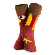 Turkey Slipper Socks with Sherpa Lining