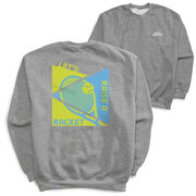 Tennis Crewneck Sweatshirt - Let's Raise A Racket (Back Design)