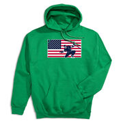 Hockey Hooded Sweatshirt - Patriotic Hockey