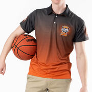 Custom Team Short Sleeve Polo Shirt - Basketball Gradient