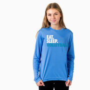 Volleyball Long Sleeve Performance Tee - Eat. Sleep. Volleyball.