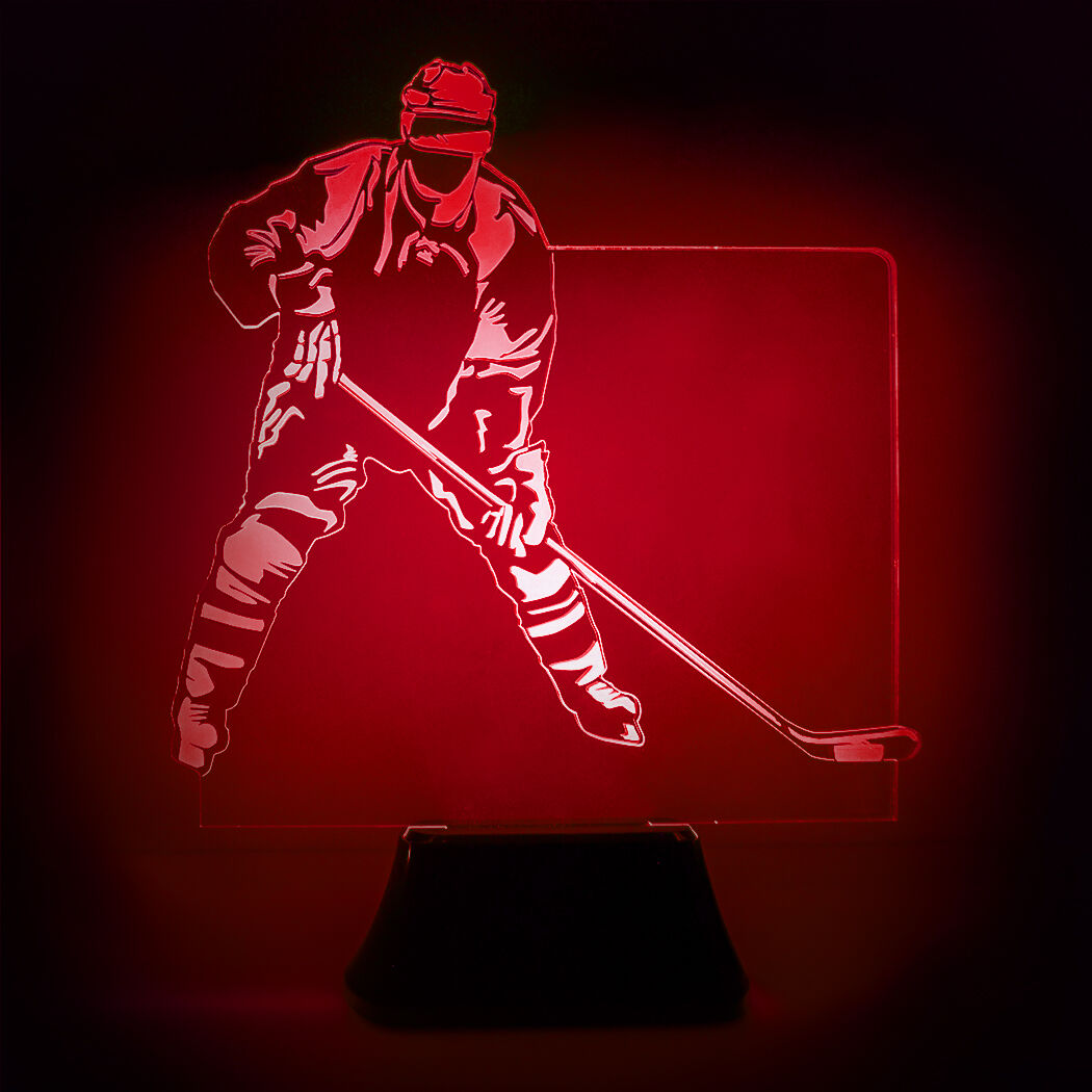 ChalkTalkSPORTS Hockey Acrylic LED Lamp Hockey Lamps Multiple Designs 