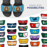 Football Repwell&reg; Sandal Straps - Football With Number