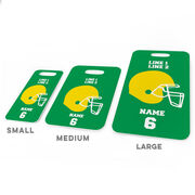 Football Bag/Luggage Tag - Personalized Team Helmet