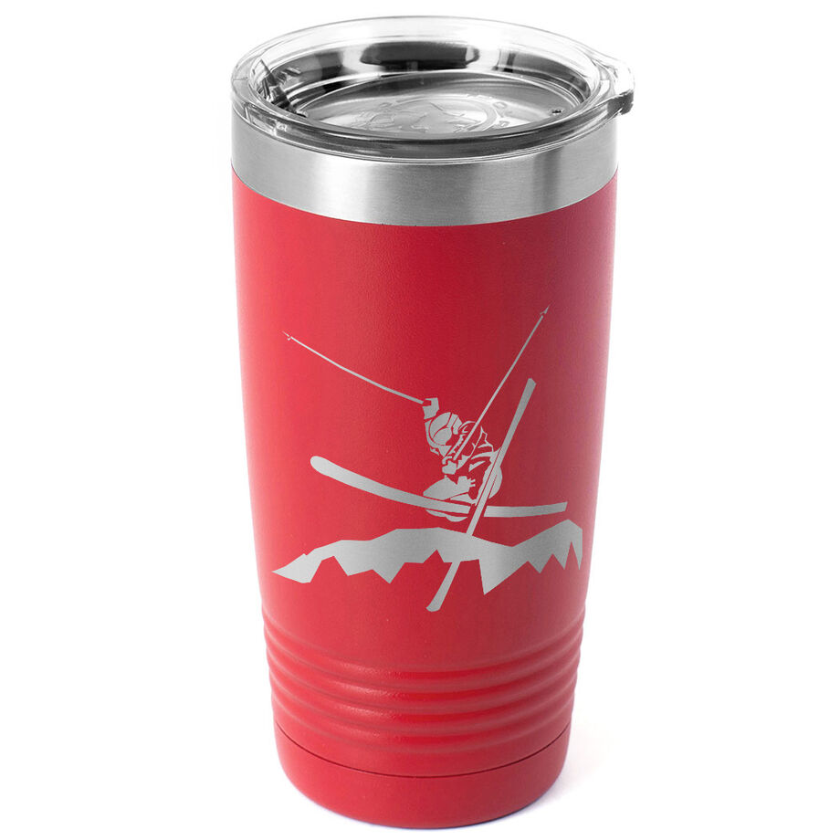 Skiing 20 oz. Double Insulated Tumbler - Male Silhouette