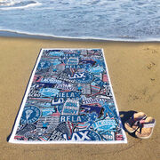 Guys Lacrosse Premium Beach Towel - Lacrosse Life