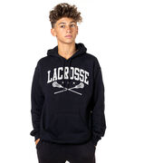 Guys Lacrosse Hooded Sweatshirt - Crossed Sticks