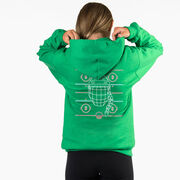 Hockey Hooded Sweatshirt - Game Time Girl (Back Design)