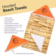 Basketball Hooded Towel - Rather Be Playing Basketball