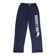 Hockey Fleece Sweatpants - #HockeyGirl