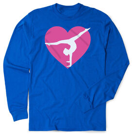 Gymnastics Tshirt Long Sleeve - Gymnast Heart