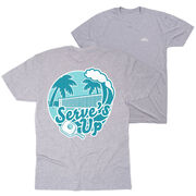 Pickleball Short Sleeve T-Shirt - Serve's Up (Back Design)