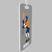 Guys Lacrosse Bag/Luggage Tag - Personalized Goalie