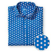 Baseball Performance Short Sleeve Button Down Shirt - Pop Fly