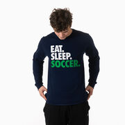 Soccer Tshirt Long Sleeve - Eat. Sleep. Soccer