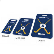 Field Hockey Bag/Luggage Tag - Personalized Team Crossed Sticks