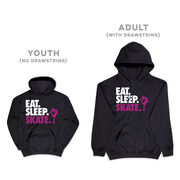 Figure Skating Hooded Sweatshirt - Eat. Sleep. Skate.